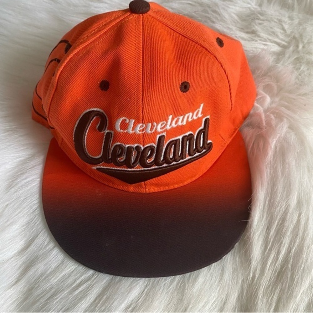 Cleveland Hat Men Snap Back Orange-Black